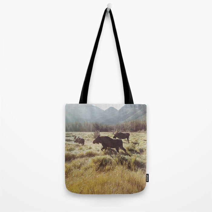 Three Meadow Moose Tote Bag Gallery Image 2