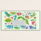 Jurassic baby Desk Mat Gallery Image 1