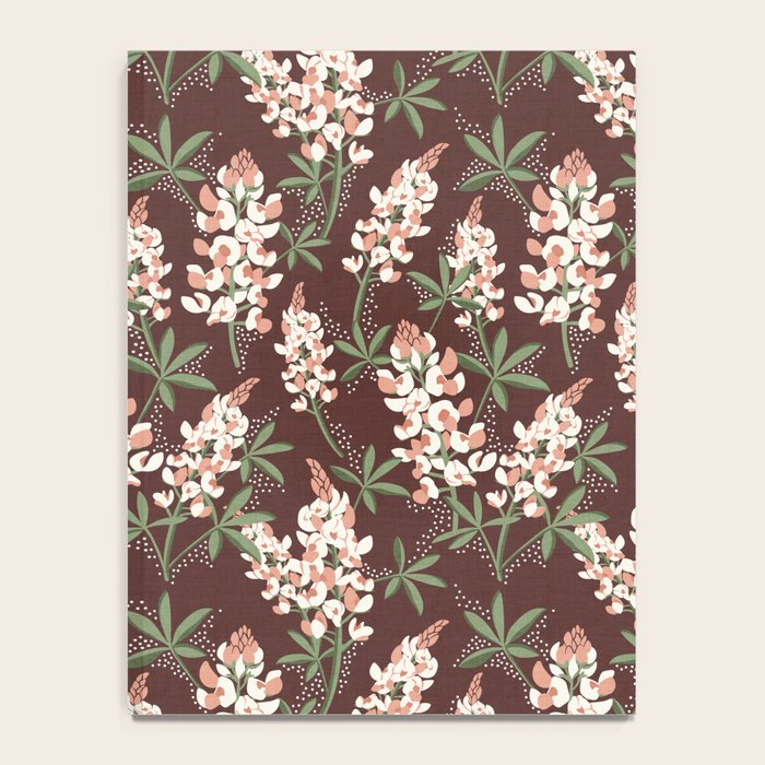Bluebonnet Floral Brown Peach Multi Notebook Gallery Image 4