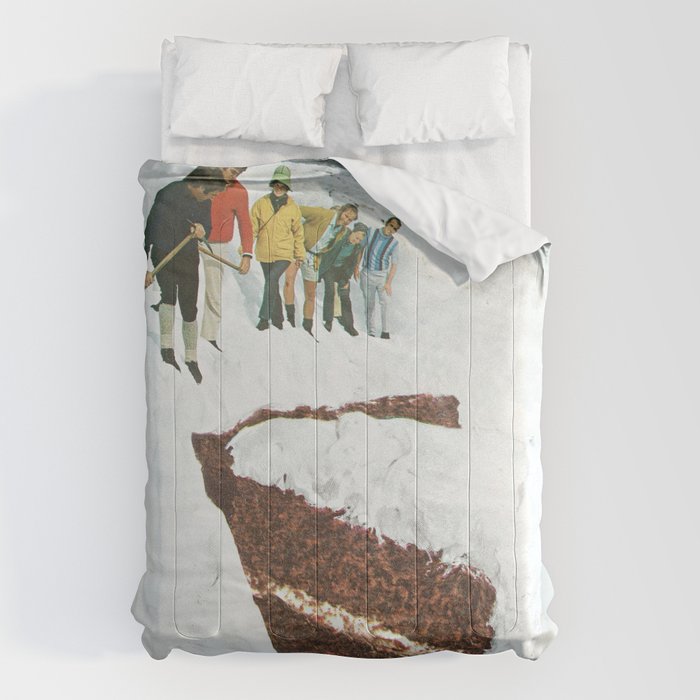 Glacier Calving Cake - Dessert Snow Mountain Comforter Gallery Image 6