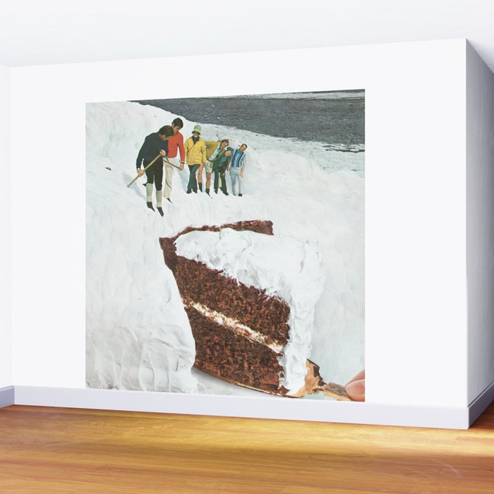Glacier Calving Cake - Dessert Snow Mountain Wall Mural Gallery Image 2