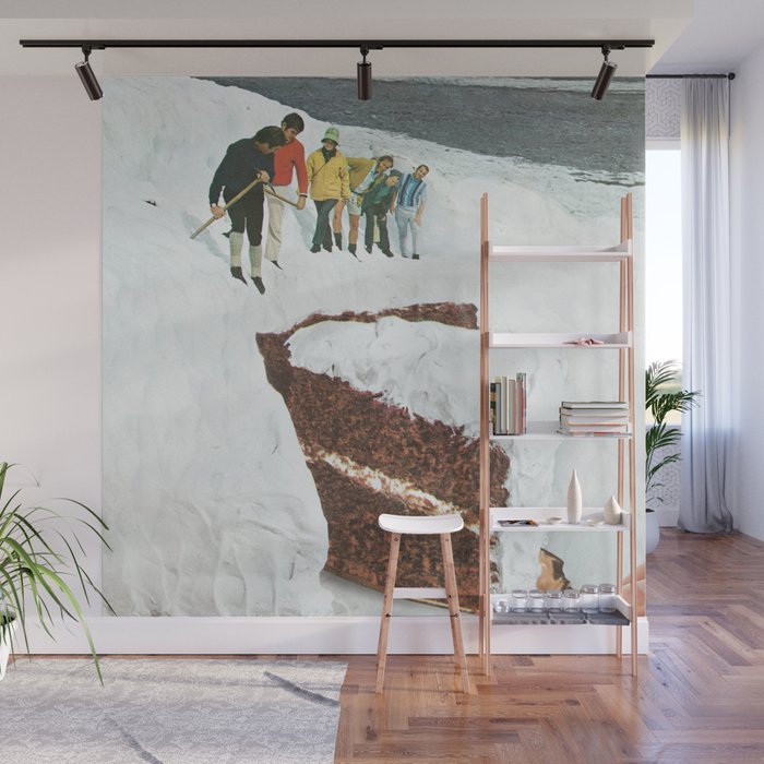 Glacier Calving Cake - Dessert Snow Mountain Wall Mural Gallery Image 1