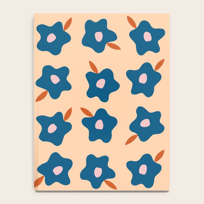Wonky Blue Spring Flowers Notebook Gallery Image 4