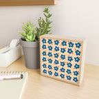 Wonky Blue Spring Flowers Mini Art Print Gallery Image 2