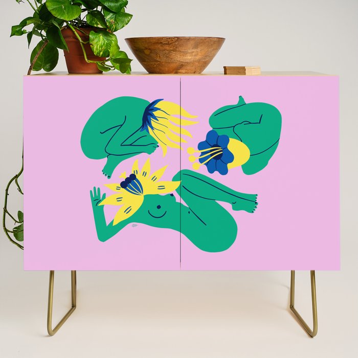 Bloom in Pink Credenza Gallery Image 1