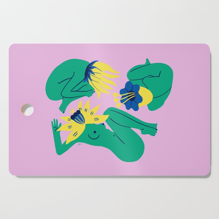 Bloom in Pink Cutting Board Gallery Image 1