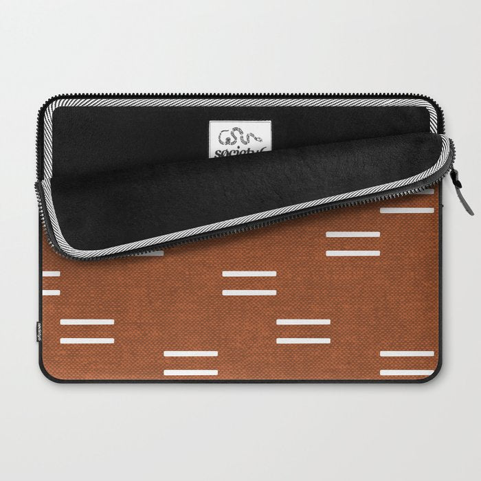 double dash - burnt orange Laptop Sleeve Gallery Image 2