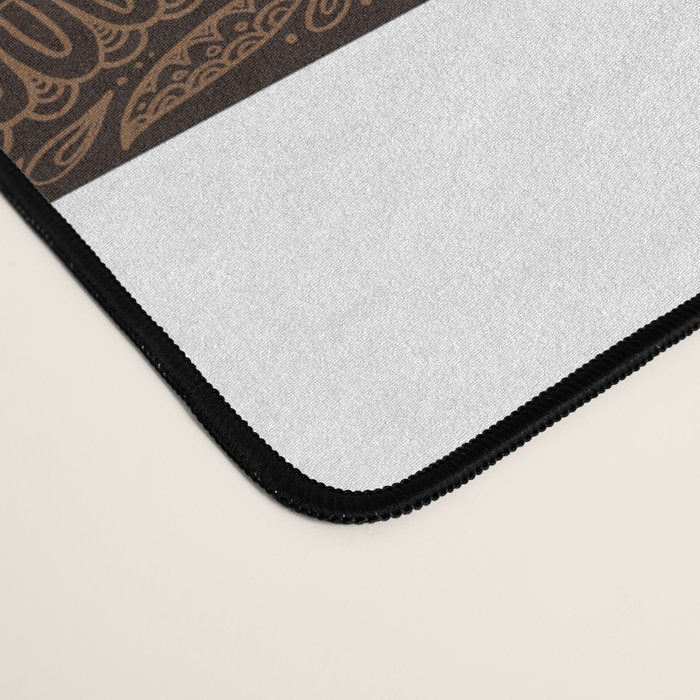 Mandala Dark Chocolate Desk Mat Gallery Image 4