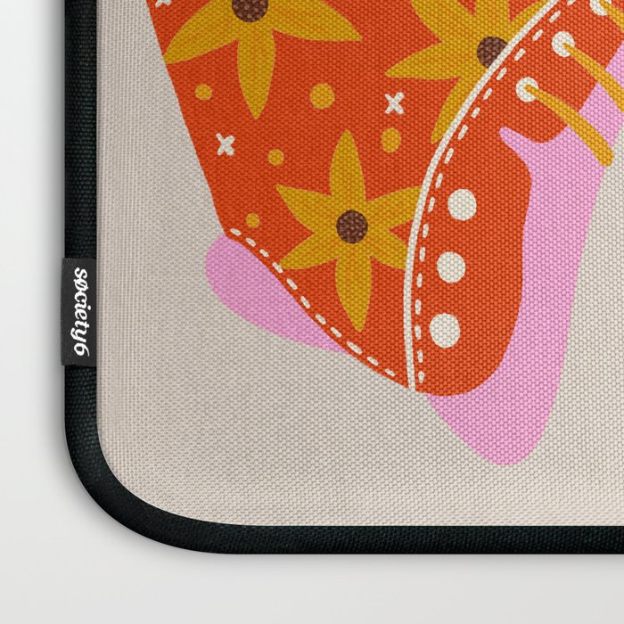 Retro Roller Skates - Coral Laptop Sleeve Gallery Image 3