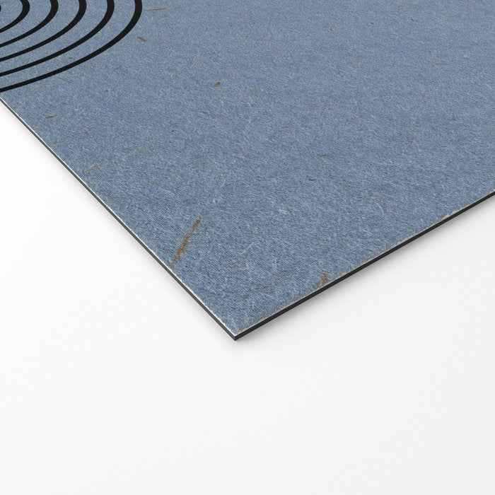 Blue Mid Century Modern Balance Welcome Mat Gallery Image 2