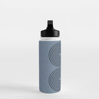 Blue Mid Century Modern Balance Water Bottle Gallery Image 3