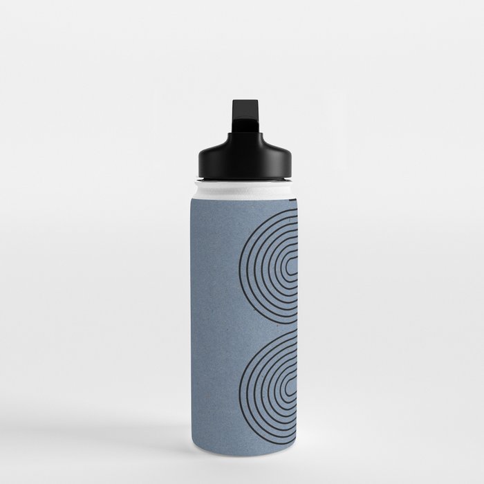 Blue Mid Century Modern Balance Water Bottle Gallery Image 3