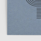 Blue Mid Century Modern Balance Poster Gallery Image 3