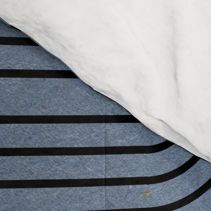 Blue Mid Century Modern Balance Comforter Gallery Image 4