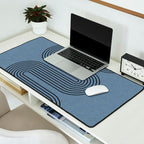 Blue Mid Century Modern Balance Desk Mat Gallery Image 2