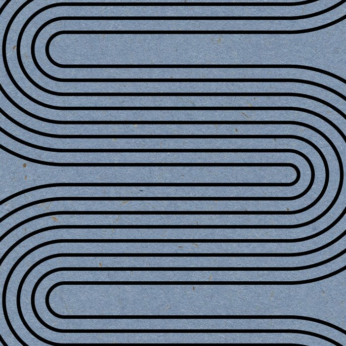 Blue Mid Century Modern Balance Coffee Mug Gallery Image 2