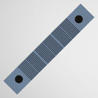 Blue Mid Century Modern Balance Table Runner Gallery Image 3