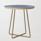 Blue Mid Century Modern Balance Side Table Gallery Image 1