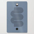 Blue Mid Century Modern Balance Cutting Board Gallery Image 1
