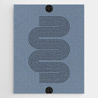 Blue Mid Century Modern Balance Jigsaw Puzzle Gallery Image 1