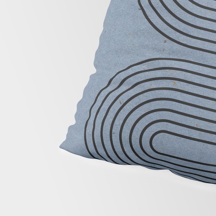 Blue Mid Century Modern Balance Pillow Sham Gallery Image 4