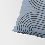 Blue Mid Century Modern Balance Pillow Sham Gallery Image 4