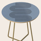 Blue Mid Century Modern Balance Side Table Gallery Image 2