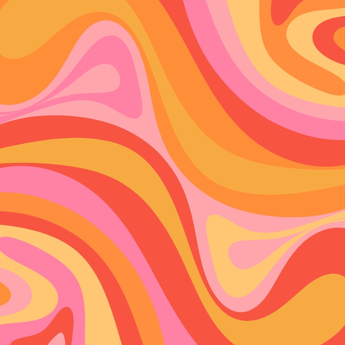 Super Trippy Retro Psychedelic Regress Multi Color Abstract Pattern Pink Orange Coffee Mug Gallery Image 2
