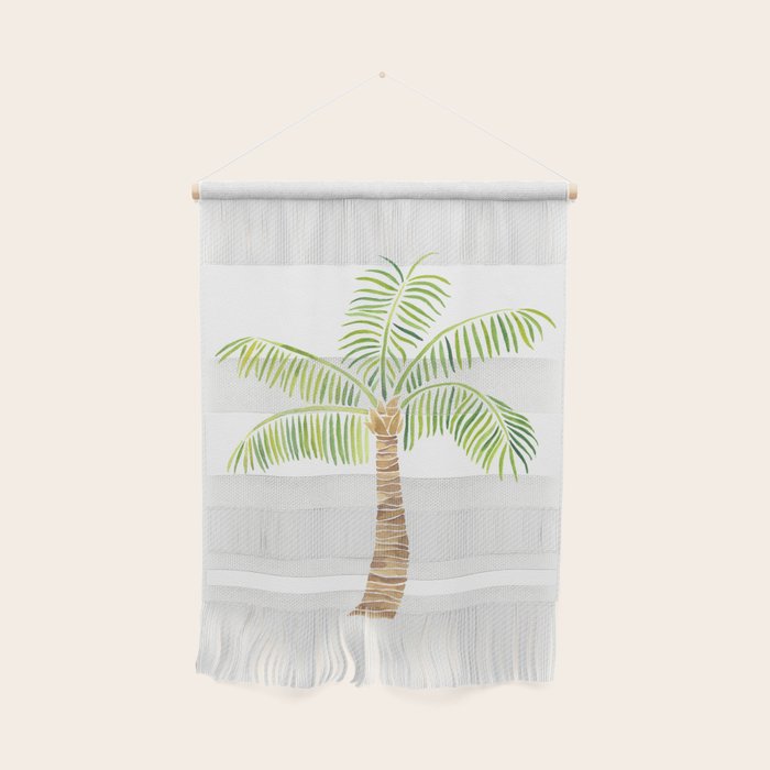 Palm Tree Watercolor Wall Hanging Gallery Image 1