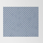 Vintage Stars V Blue Throw Blanket Gallery Image 2