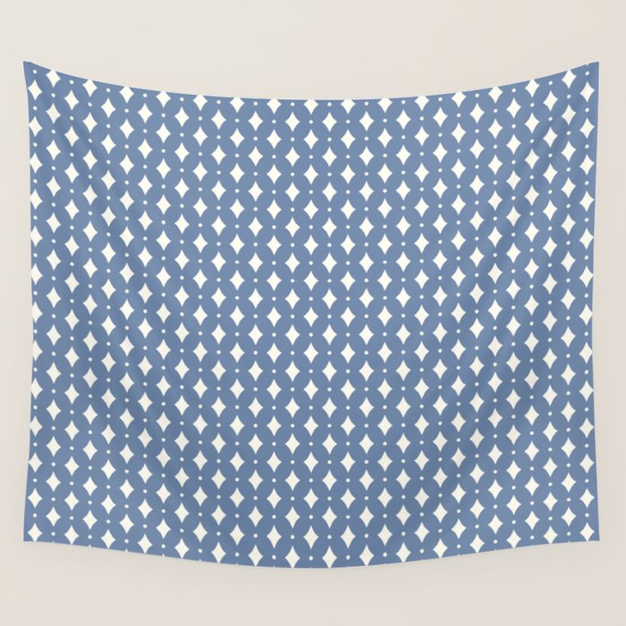 Vintage Stars V Blue Wall Tapestry Gallery Image 4