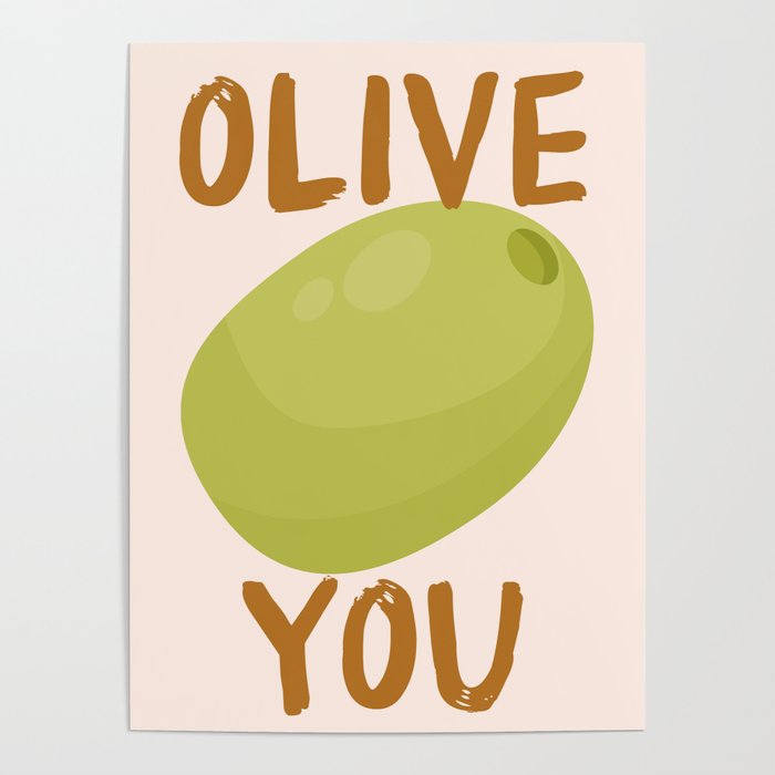 Olive You Kitchen Print Poster Gallery Image 4