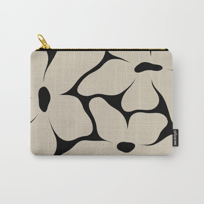Vanilla Flower black Carry All Pouch Gallery Image 1