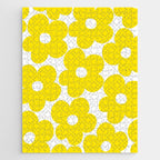 Retro Neon Yellow Daisies #1 #decor #art #society6 Jigsaw Puzzle Gallery Image 1
