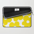 Retro Neon Yellow Daisies #1 #decor #art #society6 Laptop Sleeve Gallery Image 2