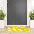 Retro Neon Yellow Daisies #1 #decor #art #society6 Welcome Mat Gallery Image 3