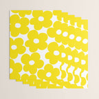 Retro Neon Yellow Daisies #1 #decor #art #society6 Wrapping Paper Gallery Image 3