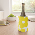 Retro Neon Yellow Daisies #1 #decor #art #society6 Wine Chiller Gallery Image 4
