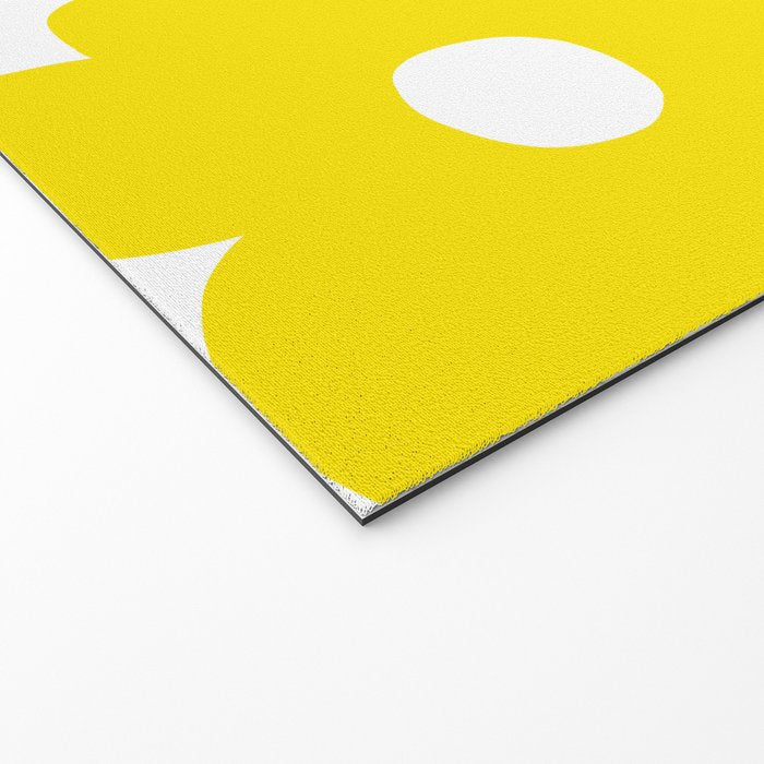 Retro Neon Yellow Daisies #1 #decor #art #society6 Welcome Mat Gallery Image 2