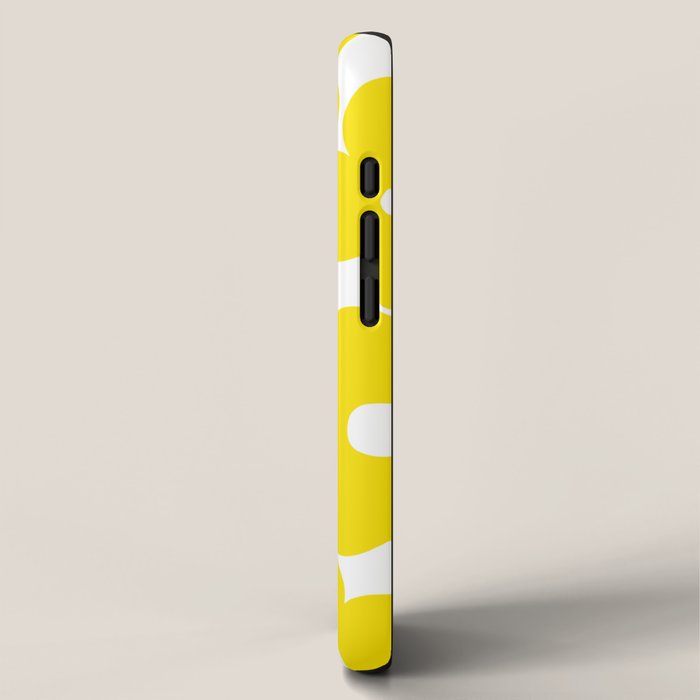 Retro Neon Yellow Daisies #1 #decor #art #society6 iPhone Case Gallery Image 2