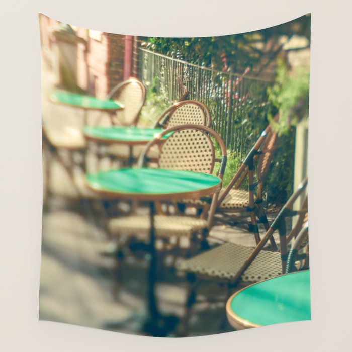 Sidewalk Cafe Wall Tapestry Gallery Image 4