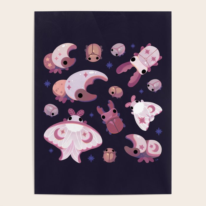Twinkle twinkle little bugs - dark Poster Gallery Image 1