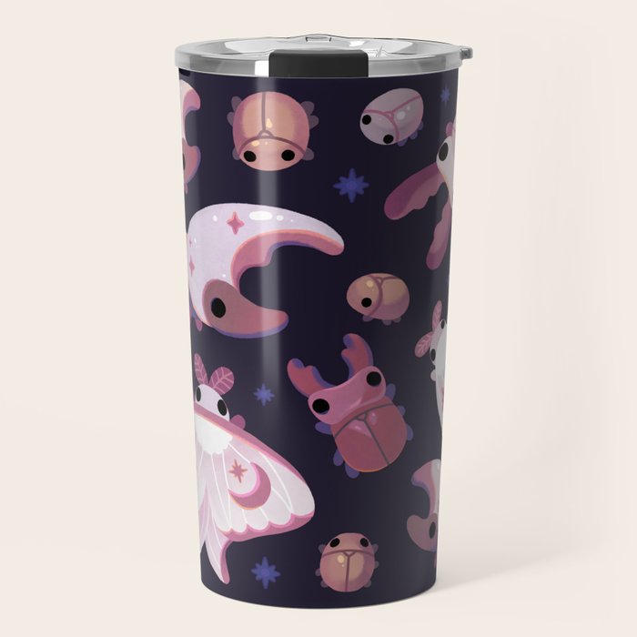 Twinkle twinkle little bugs - dark Travel Mug Gallery Image 1