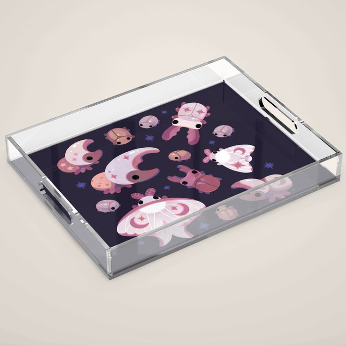 Twinkle twinkle little bugs - dark Acrylic Tray Gallery Image 1