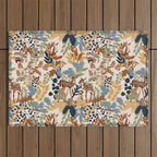 Colorful Forest Animals A Outdoor Rug Gallery Image 1