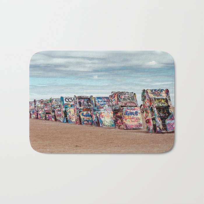 Retro Road Trip Texas Bath Mat Gallery Image 1