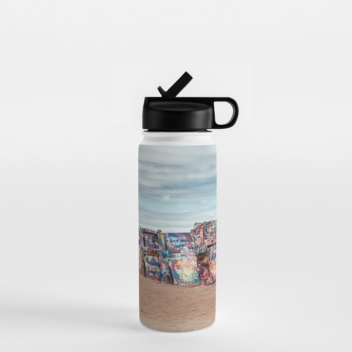 Retro Road Trip Texas Water Bottle