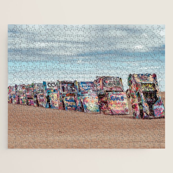 Retro Road Trip Texas Jigsaw Puzzle Gallery Image 1