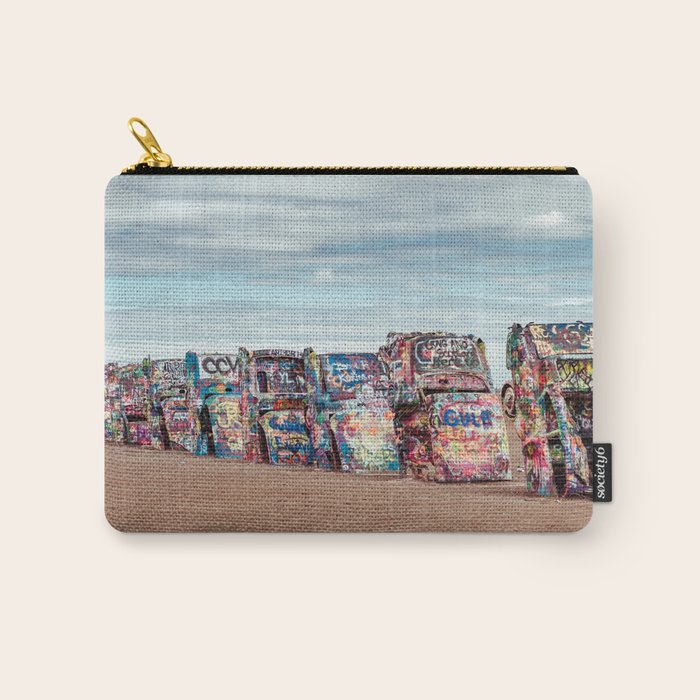 Retro Road Trip Texas Carry All Pouch Gallery Image 1