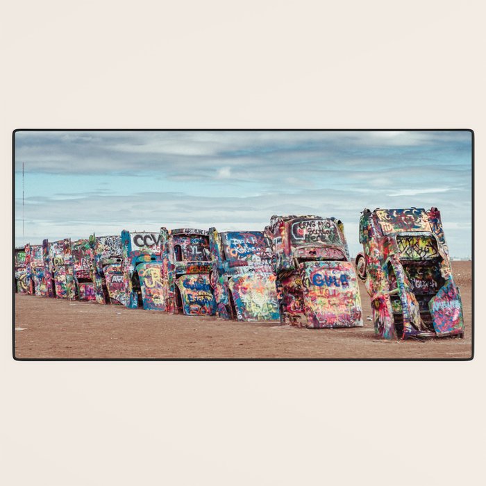 Retro Road Trip Texas Desk Mat Gallery Image 3